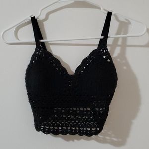 NWOT Abercrombie and Fitch Crochet Crop Top, Sz XS